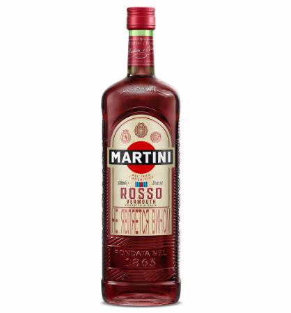 Напиток виноградосодержащий Martini Rosso из виноградного сырья красный сладкий 0,5л 15%